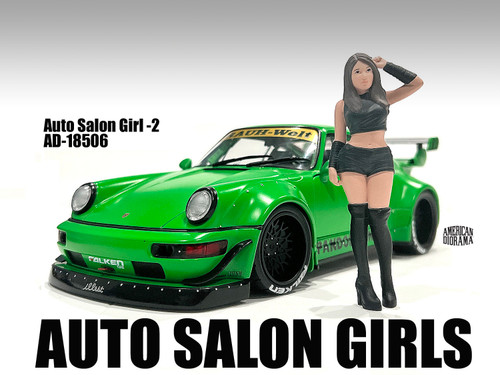 イノモデル ポルシェ LBWK AUTO SALON DIORAMA 1/64 INNO Models 1:64 Liberty Walk Auto Salon Diorama Set with 1