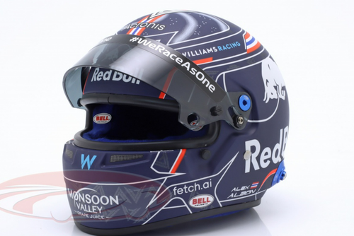 1/2 Bell 2022 Formula 1 Alexander Albon #23 Williams Racing Helmet Model