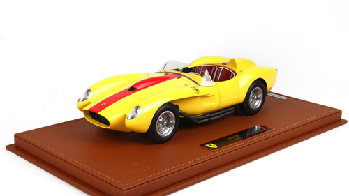 1/18 BBR 1957 Ferrari 250 Testarossa (Yellow with Red Stripe) Resin Car Model Limited 100 Pieces