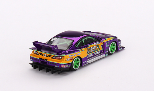 1/64 Mini GT Nissan S15 Silvia LB-Super Silhouette #555 2022 Formula Drift Japan Diecast Car Model