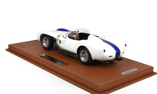 1/18 BBR 1957 Ferrari 250 Testarossa (White with Blue Stripe) Resin Car Model Limited 100 Pieces