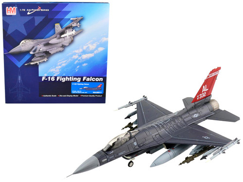 General Dynamics F-16C Fighting Falcon Fighter Aircraft "100th FS 187th FW Alabama ANG" (2021) "Air Power Series" 1/72 Diecast Model by Hobby Master