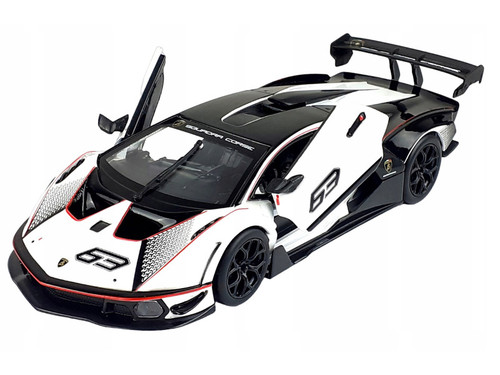 1/24 BBurago 2021 Lamborghini Essenza SCV12 (White & Black) Diecast Car Model