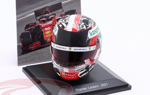 1/5 Spark 2021 Formula 1 Charles Leclerc #16 Scuderia Ferrari SF21 Helmet Model