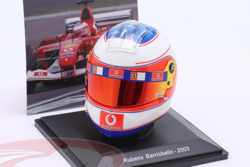 1/5 Spark 2003 Formula 1 Rubens Barrichello #2 Ferrari F2003-GA Helmet Model