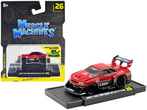 1/64 Muscle Machines Liberty Walk 1999 Nissan Skyline GT-R R34