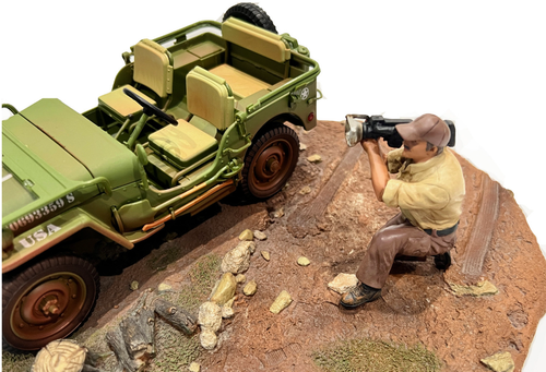 1/18 American Diorama Figure Mechanic-7 Resin Car Model
