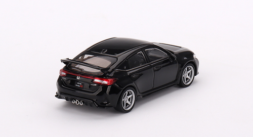 1/64 Mini GT 2023 Honda Civic Type R (Crystal Black Pearl) with Advan GT Wheel Diecast Car Model