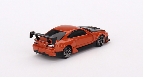 1/64 Mini GT Nissan Silvia S15 D-MAX (Metallic Orange) Diecast Car Model