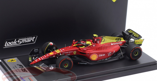 1/43 LookSmart 2022 Formula 1 Carlos Sainz Jr. Ferrari F1-75 #55 4th Italy GP Car Model