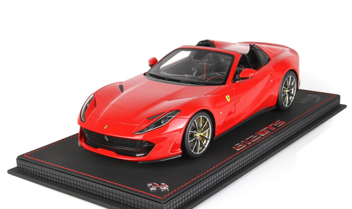 1/18 BBR 2019 Ferrari 812 GTS (Racing Red 322) with Yellow Calipers Resin Car Model Limited 48 Pieces