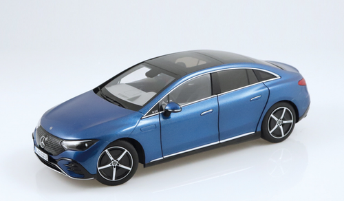 1/18 NZG Mercedes-Benz Mercedes-EQ EQE (Spectral Blue Metallic) Diecast Car Model