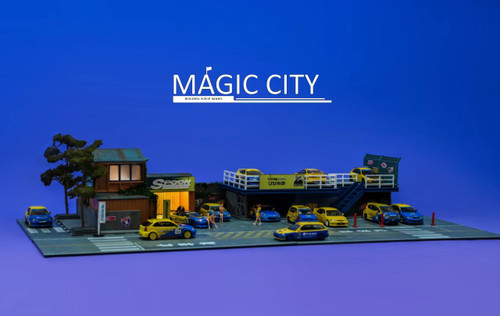 1/64 Magic City RWB Spoon Building Diorama (car models & figures NOT included)