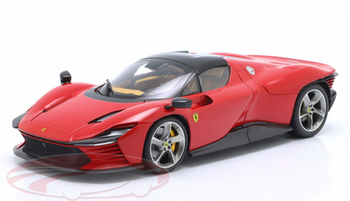 1/18 BBurago Signature 2022 Ferrari Daytona SP3 Closed Top (Corsa Red) Diecast Car Model