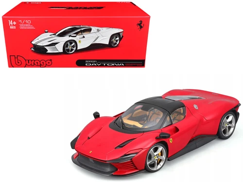 1/18 BBurago Signature 2022 Ferrari Daytona SP3 Closed Top (Corsa Red) Diecast Car Model