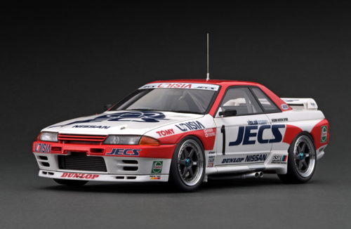 1/18 Ignition Model Jecs Skyline (#1) 1992 JTC With Mr.Hasemi