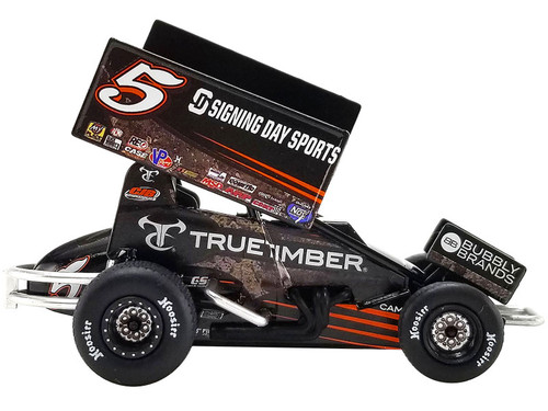 Winged Sprint Car #5 Spencer Bayston "TrueTimber Camo" CJB Motorsports "Rookie of the Year" "World of Outlaws" (2022) 1/50 Diecast Model Car by ACME