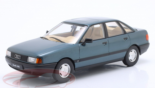 1/18 Triple9 1989 Audi 80 (B3) (Blue Green Metallic) Car Model