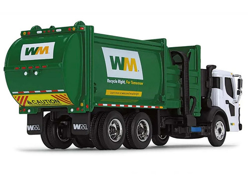 Mack TerraPro Refuse Garbage Truck with Front Loader "Waste Management" White and Green 1/87 (HO) Diecast Model by First Gear