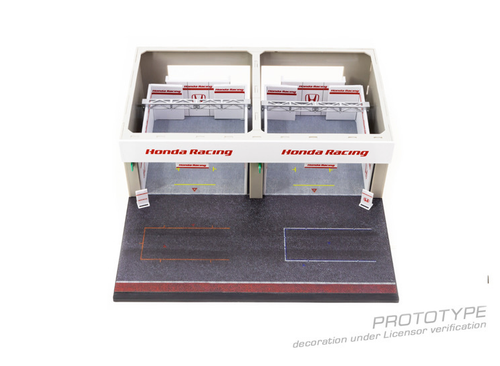 1/64 Tarmac Works  Pit Garage Diorama Honda Racing 