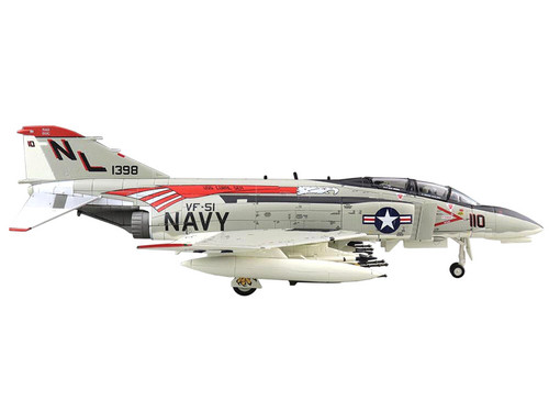 McDonnell Douglas F-4B Phantom Fighter Aircraft "MiG-17 Killer" "VF-51 'Screaming Eagles' USS Coral Sea" (1972) "Air Power Series" 1/72 Diecast Model by Hobby Master