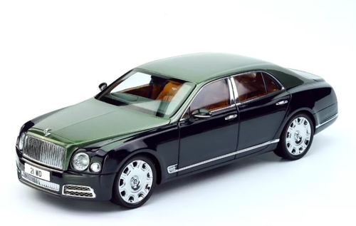 1/18 Almost Real Almostreal Bentley Mulsanne (Green Light Emerald Over Midnight Emerald) Diecast Car Model