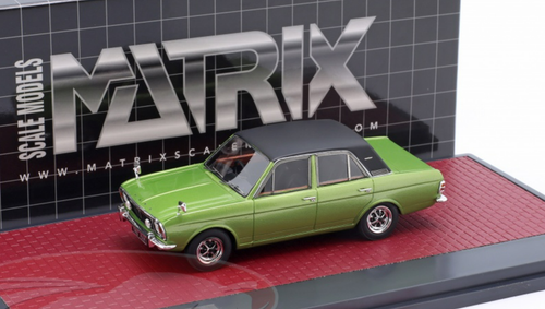 1/43 Matrix 1970 Ford Cortina 1600E (Green Metallic) Car Model