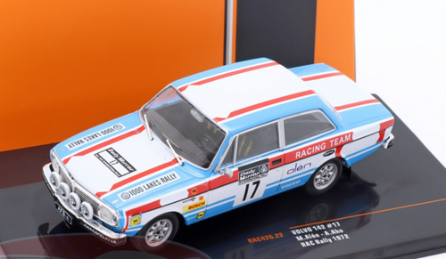 1/43 Ixo 1972 Volvo 142 #17 RAC Rallye Volvo-Auto AB Markku Alén, Atso Aho Car Model