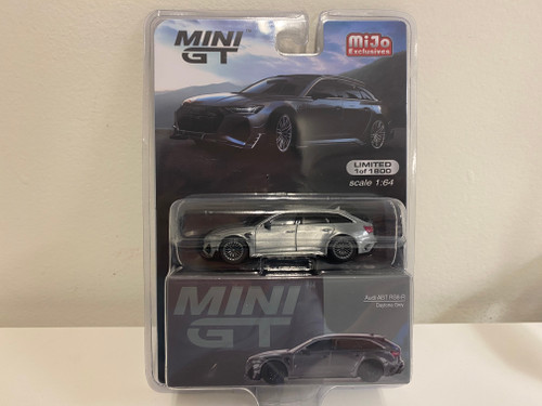 CHASE CAR 1/64 Mini GT Audi ABT RS6-R (Daytona Grey) Diecast Car Model