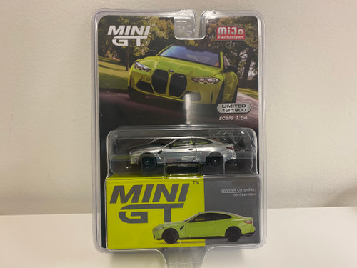 CHASE CAR 1/64 Mini GT BMW M4 Competition (G82) (San Paulo Yellow) Diecast Car Model