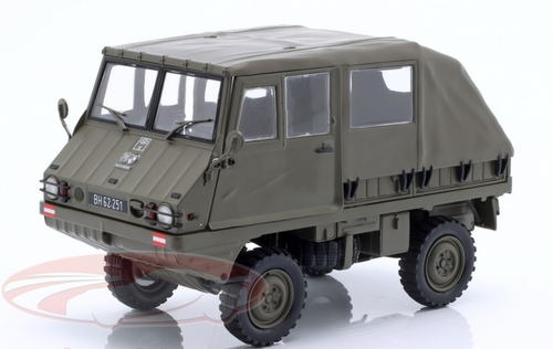 1/18 Schuco Steyr-Puch Haflinger Austrian Army (Olive Green) Car Model