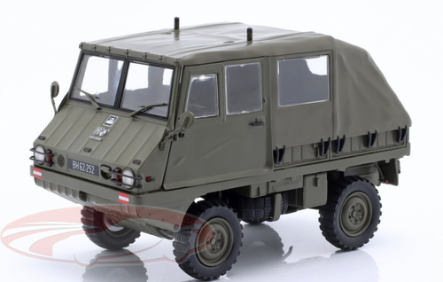 1/18 Schuco Steyr-Puch Haflinger Radio Truck Austrian Army (Olive Green) Car Model