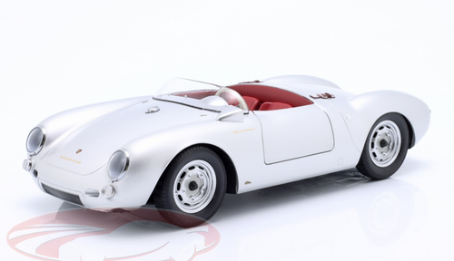 1/18 KK-Scale 1956 Porsche 550A Spyder (Silver) Car Model