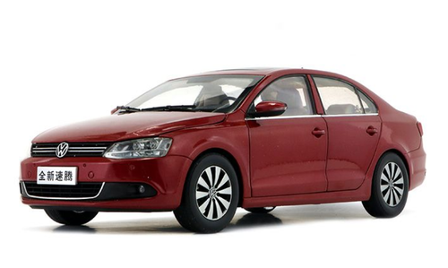 1/18 Dealer Edition Volkswagen VW Jetta / Sagitar (Red) 6th Generation (A6, Type 5C6; 2011–2018) Diecast Car Model