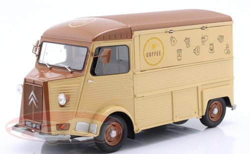 1/18 Solido 1969 Citroen Type HY Cafe Ambulant (Brown) Diecast Car Model