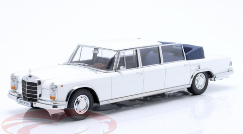 Modèle Réduit Mercedes 600 Landaulet 1964 échelle 1:18 - Couleur Blanche, KK Scale, Neuf (ref KKDC181184)
