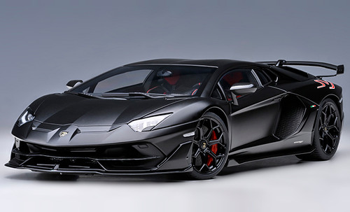 1/18 AUTOart Lamborghini Aventador SVJ (Nero Nemesis Matte Black