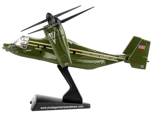 Bell Boeing MV-22B Osprey Marine Helicopter "Squadron One (HMX-1)" United States Marine Corps 1/150 Diecast Model by Postage Stamp