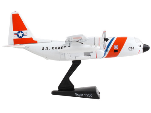 Lockheed C-130 Hercules Transport Aircraft "Variant H - United States Coast Guard" 1/200 Diecast Model Airplane by Postage Stamp