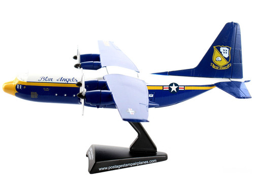 Lockheed C-130 Hercules Transport Aircraft "Fat Albert - Blue Angels" 1/200 Diecast Model Airplane by Postage Stamp