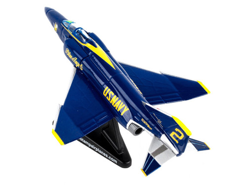 McDonnell Douglas F-4B Phantom II Fighter Aircraft "Blue Angels" United States Navy 1/155 Diecast Model Airplane by Postage Stamp