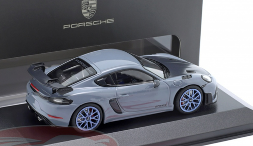 1/43 Minichamps 2022 Porsche 718 Cayman GT4 RS (Arctic Grey) Car Model