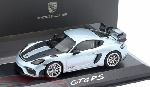 1/43 Minichamps 2022 Porsche 718 Cayman GT4 RS (Arctic Grey) Car