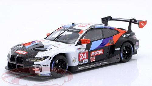 1/18 Minichamps 2022 BMW M4 GT3 #24 IMSA BMW M Team RLL Marco Wittmann, Philipp Eng, Nick Yelloly Car Model