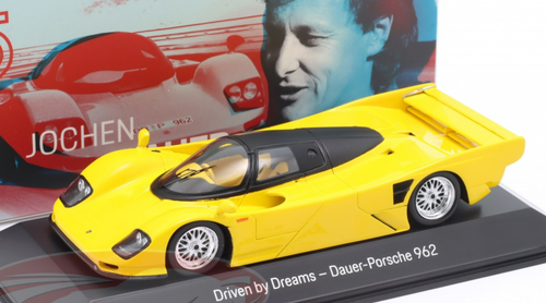 1/43 Dealer Edition Dauer-Porsche 962 Jochen Dauer (Yellow) Car Model