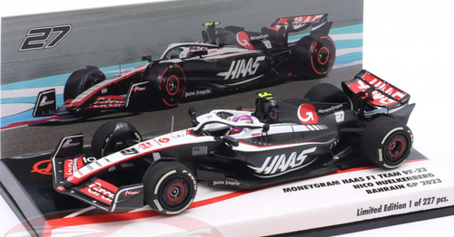 1/43 Minichamps 2023 Formula 1 Nico Hülkenberg Haas VF-23 #27 Bahrain GP Model Cars