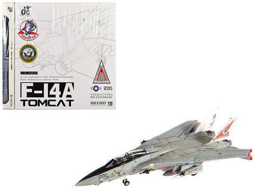 1/72 JC Wings 1999 F-14A Tomcat U.S. NAVY VF-14 Tophatters