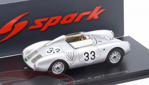 1/43 Spark 1957 Porsche 550A #33 24h LeMans Porsche KG Hans Herrmann, Richard von Frankenberg Car Model