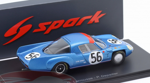 1/43 Spark 1967 Alpine A210 #56 24h LeMans Ecurie Savin-Calberson Gérard Larrousse, Patrick Depailler Car Model