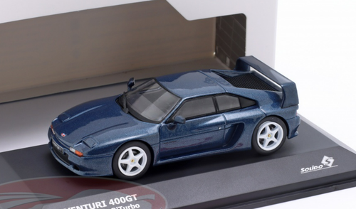 1/43 Solido 1994-1999 Venturi GT400 6 Cylinder BiTurbo (Blue Metallic) Car Model